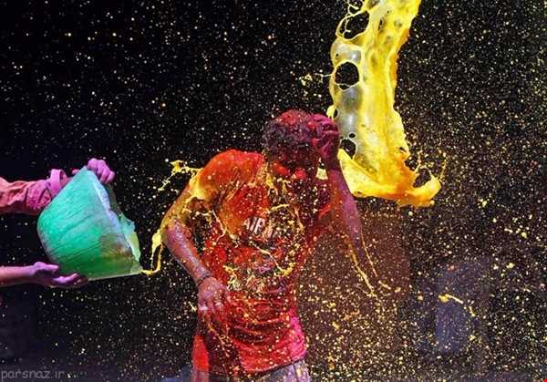 جشنواره جالب و زیبای رنگ‌ها در هندوستان