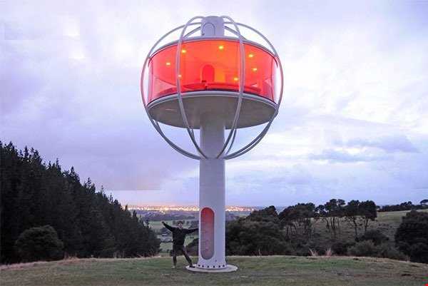 خانه درختی Skysphere که انرژی خود را از پنل‌های خورشیدی تامین می‌کند