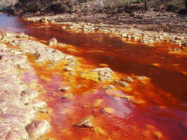 رودخانه رنگی در اسپانیا، مریخ روی زمین