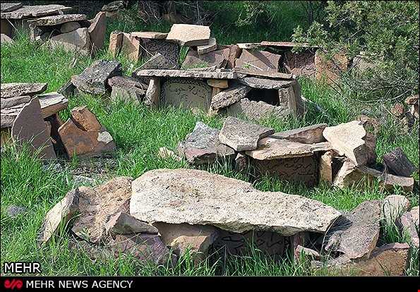 قبرستان 1300 ساله در روستای شمس آباد خلخال