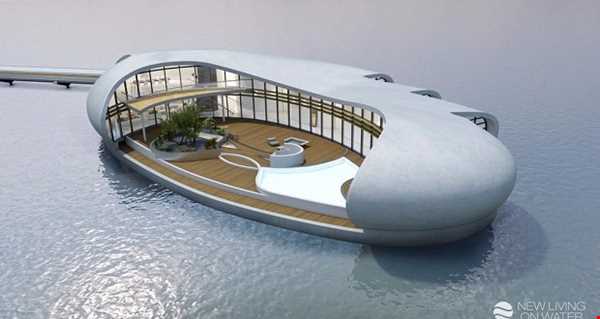 خانه مسکونی روی آب در دبی