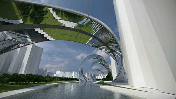 طراحی جالب ساختمانی شبیه اژدها در چین