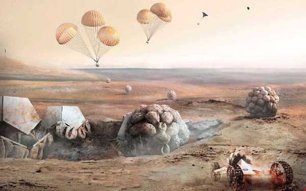 پناهگاه مفهومی فضانوردان برای اقامت در مریخ