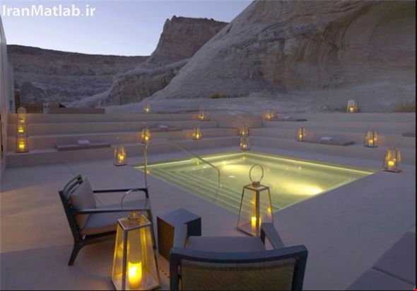 هتل زیبا و دیدنی در بیابان