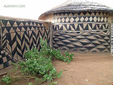 روستایی سنتی در مرز غنا