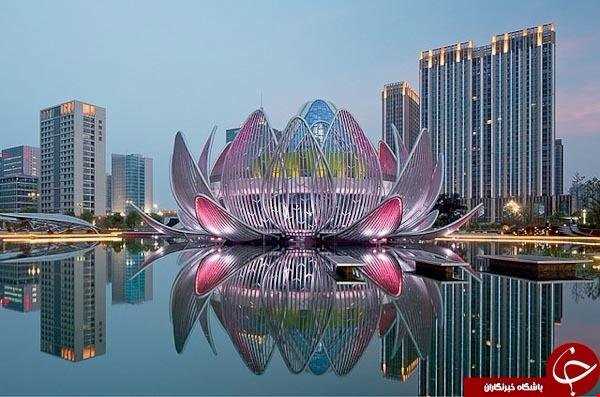 ساختمان‌های خارق العاده نیلوفر آبی در چین