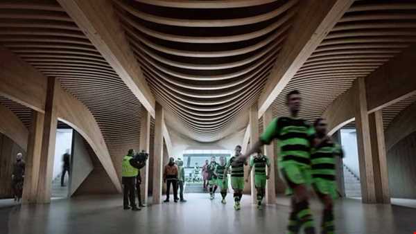 نخستین استادیوم چوبی جهان در انگلستان ساخته خواهد شد