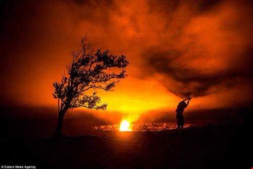 تصاویر دیدنی از فوران آتشفشان Kilauea