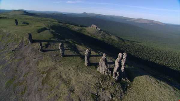 ستون‌های سنگی یکی از عجایب هفتگانه روسیه