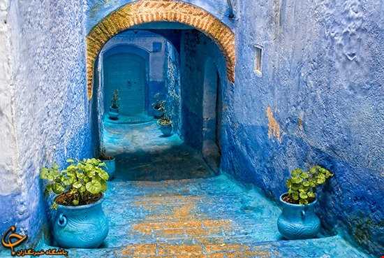شهر آبی رنگ در مراکش