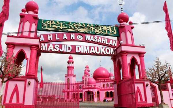 تنها مسجد صورتی دنیا