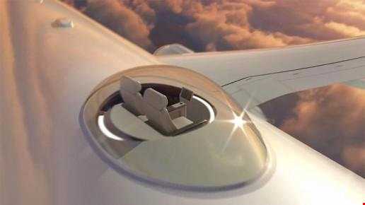 صندلی روی سقف هواپیما