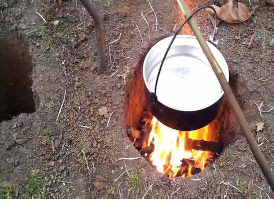 یک روش قدیمی برای نگهداری از آتش
