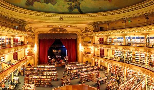 معروف‌ترین کتاب‌فروشی شهر بوینس آیرس