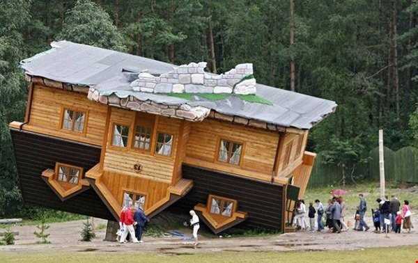 خانه‌ هایی که به صورت واژگون ساخته شده اند