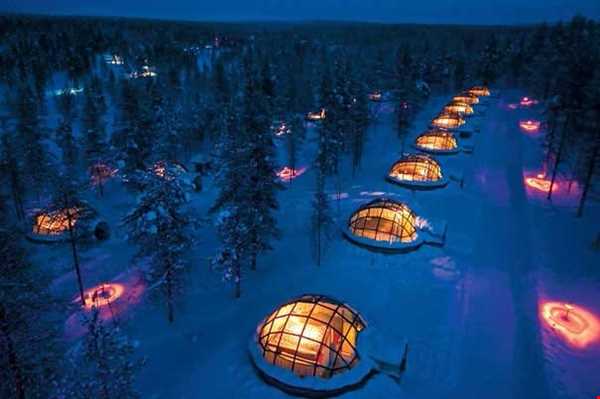 اقامت در هتل شیشه ای در فنلاند