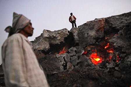 معدن شعله ور در هند
