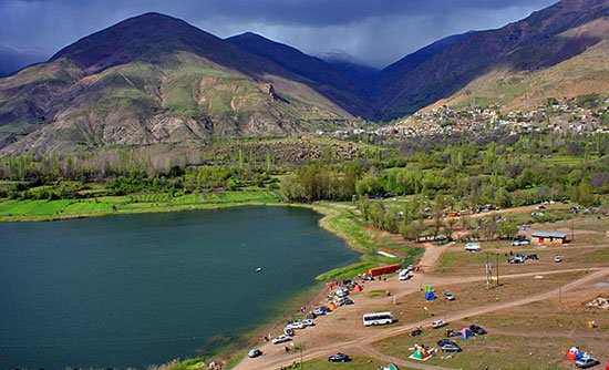 بزرگ‌ترین و زیباترین دریاچه قزوین