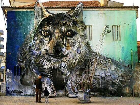 هنرمندی که زباله‌ها را به حیوانات جالب و دیدنی تبدیل می‌کند!