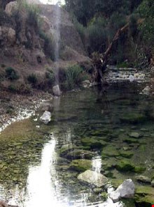 Baram delak pond and stone inscriptions